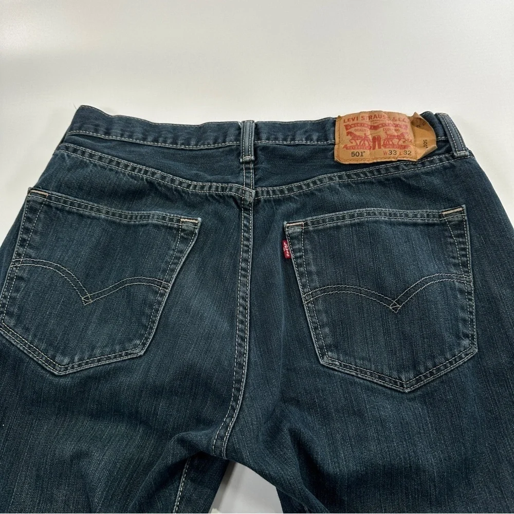 Levi’s 501 Button Fly Straight Leg Jeans Mens W33 L32